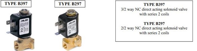 Valves used in Coffee Machines